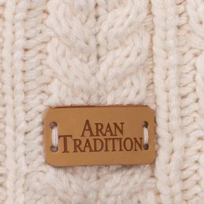 Aran cable knit scarf
