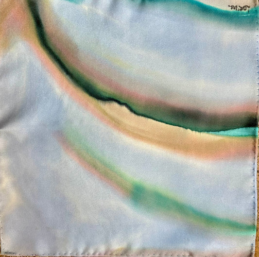 Lorshadesign Handpainted silk handkerchief