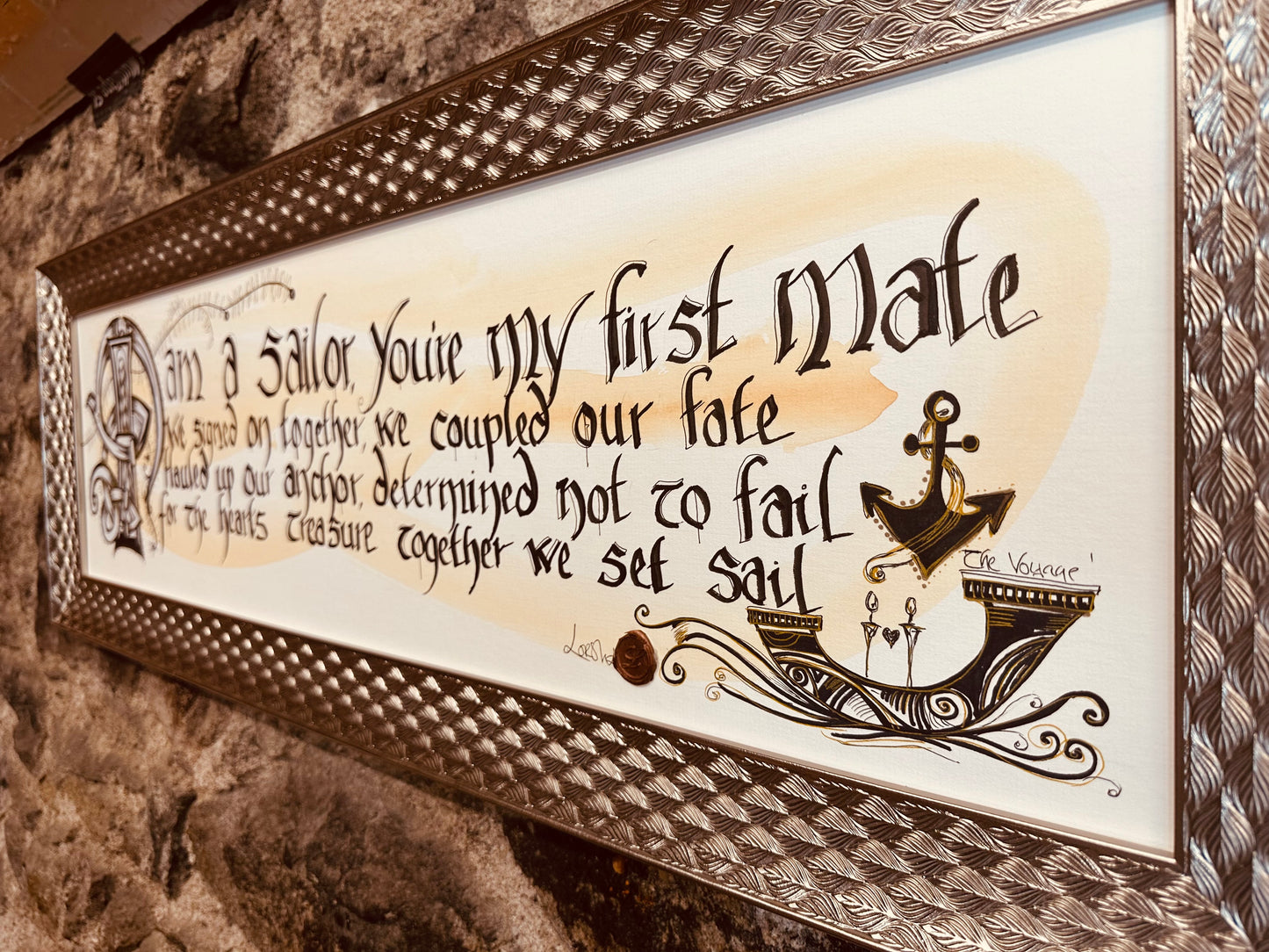 “I am a sailor,you’re my first mate ..” The Voyage