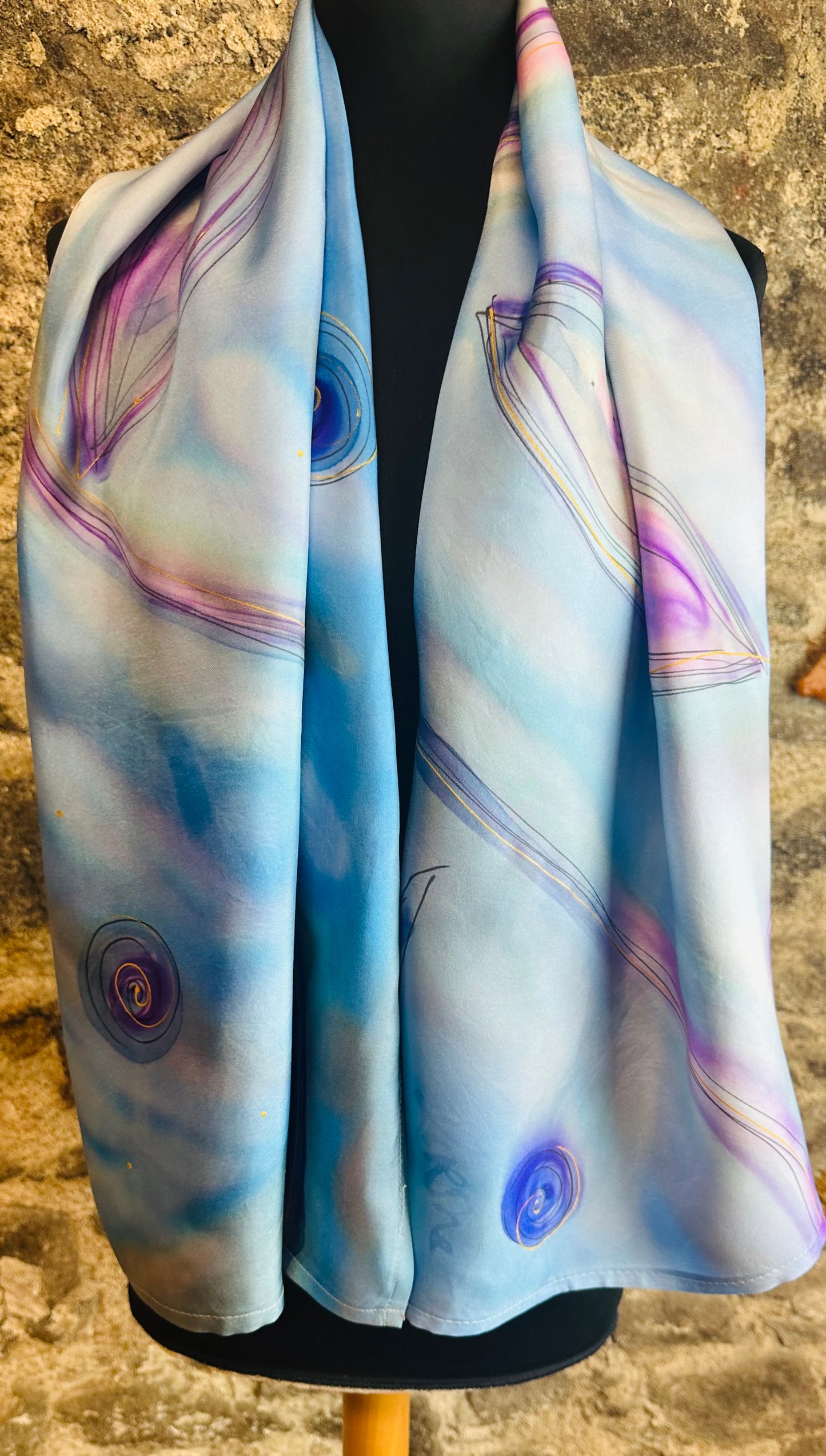 Lorshadesign Handpainted silk scarfs