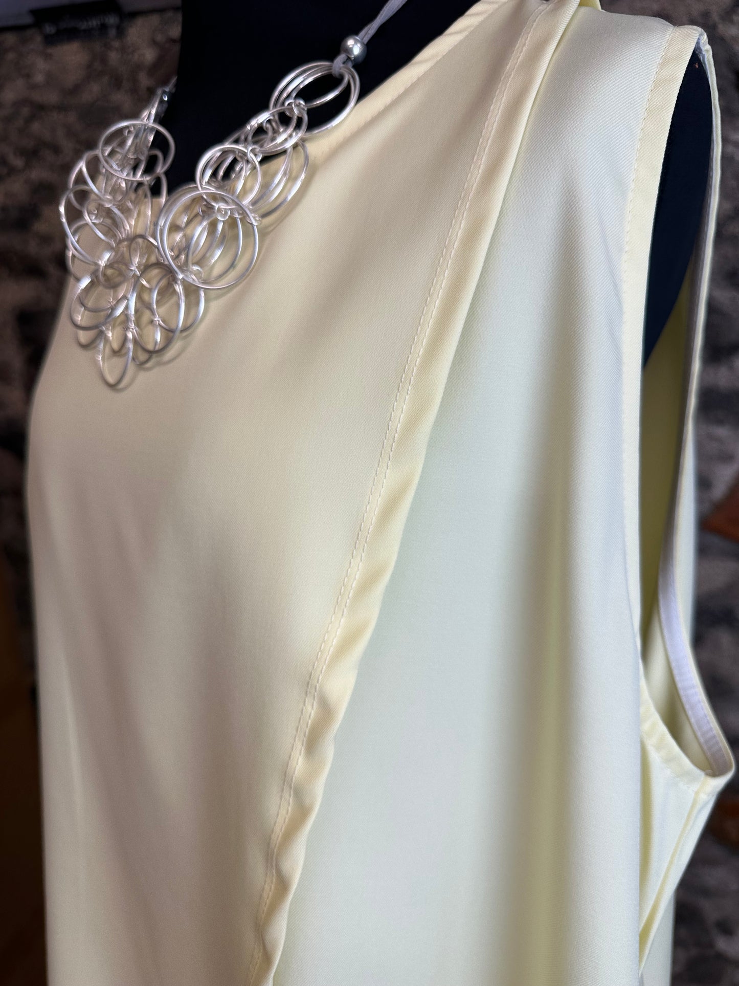 “Sunita “ Italian lemon crossover tunic