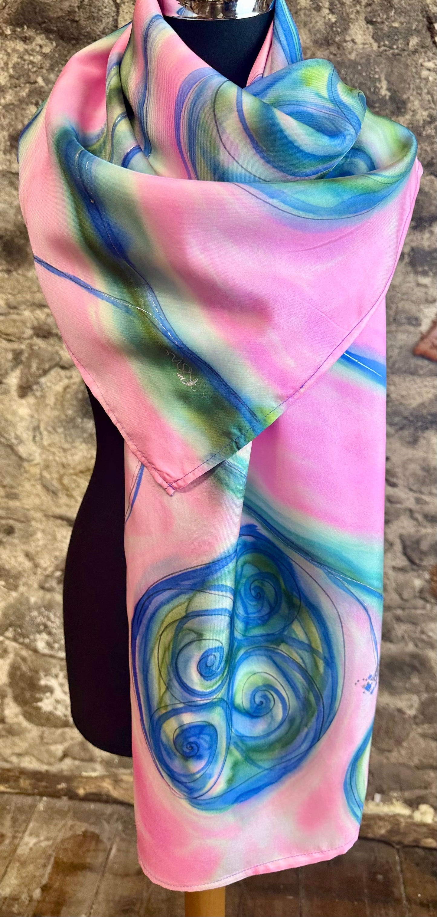Lorshadesign Handpainted silk scarfs