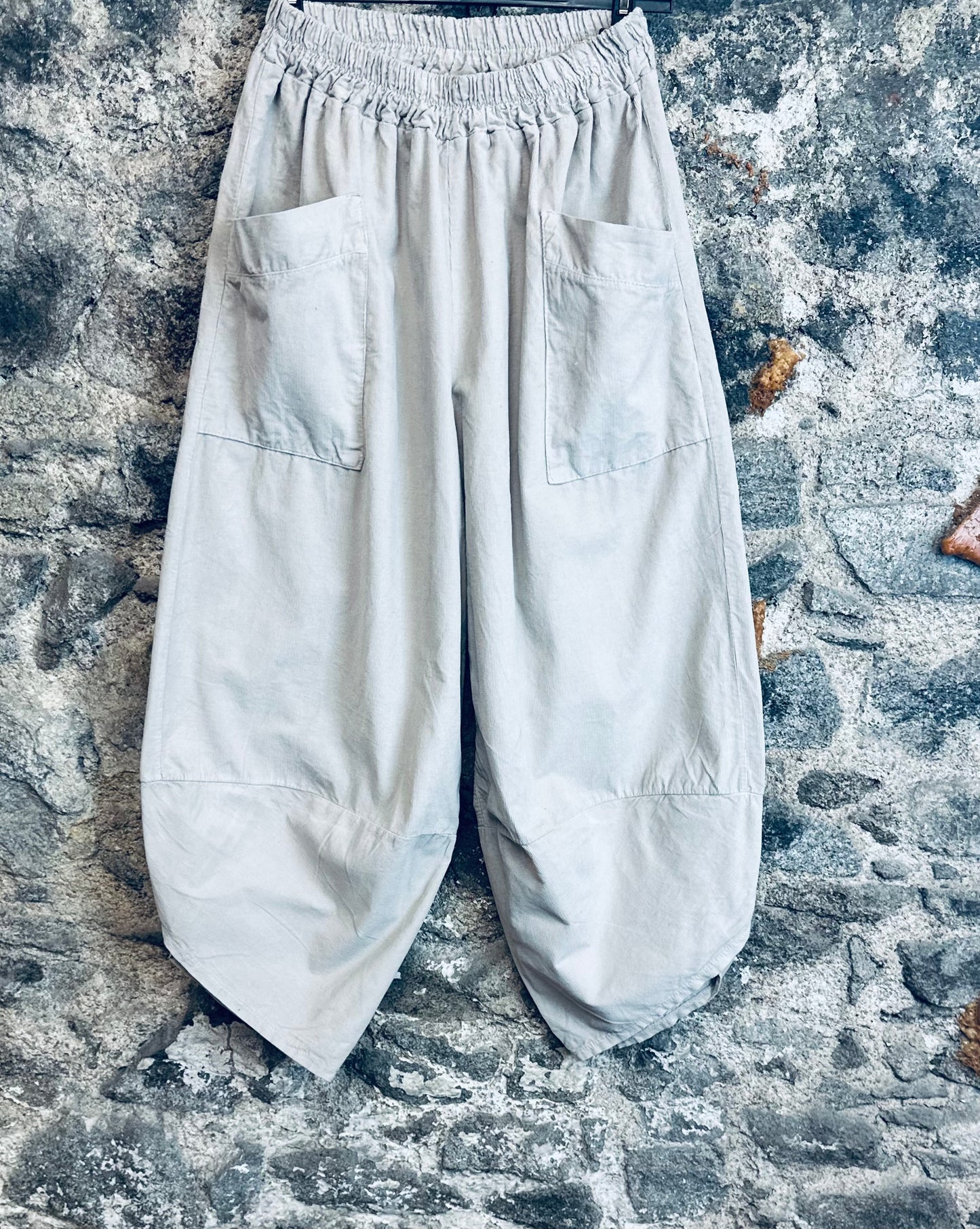 “Toni “ stone needlecord cocoon Italian cullottes