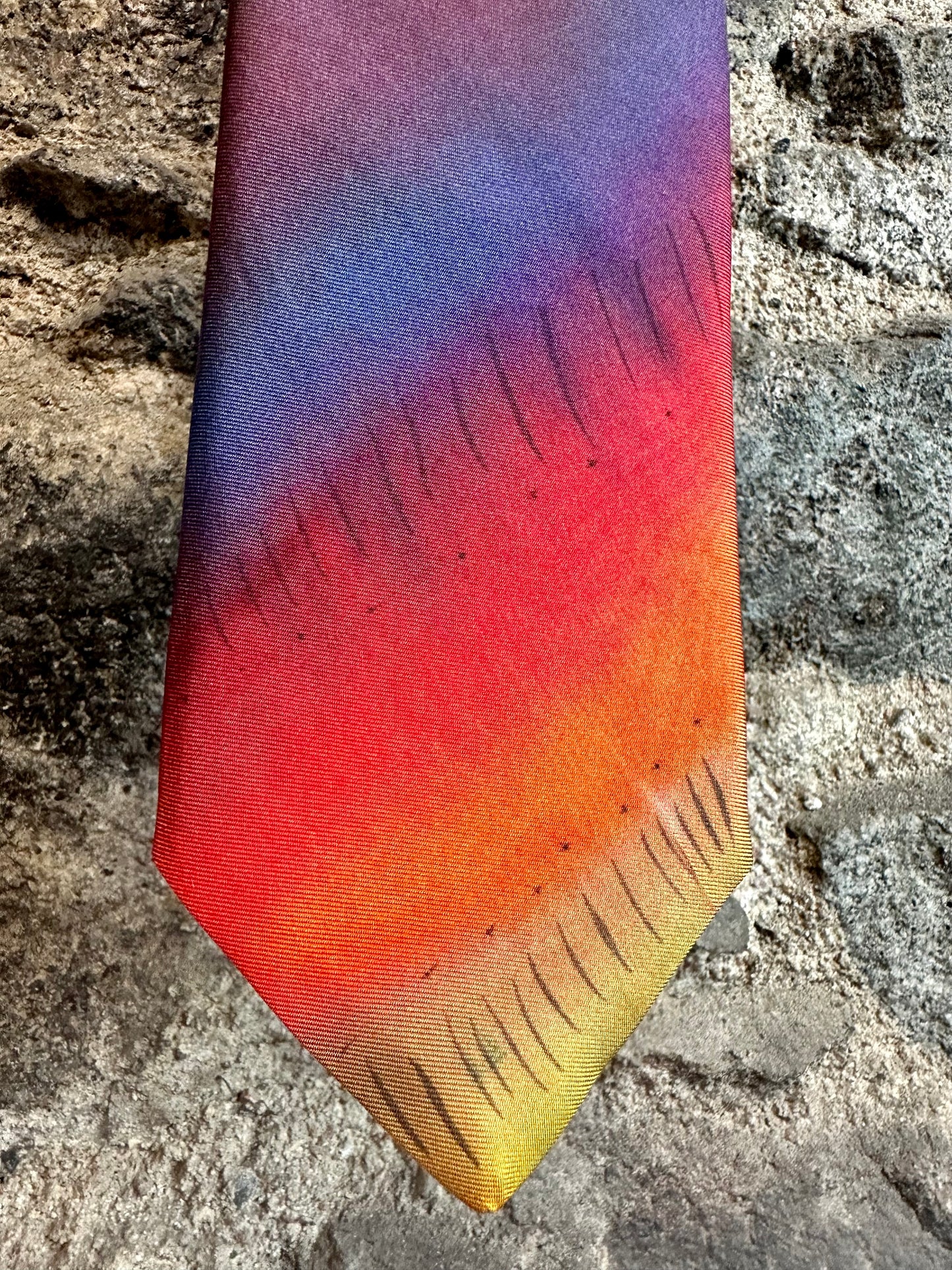 Lorshadesign Handpainted silk tie