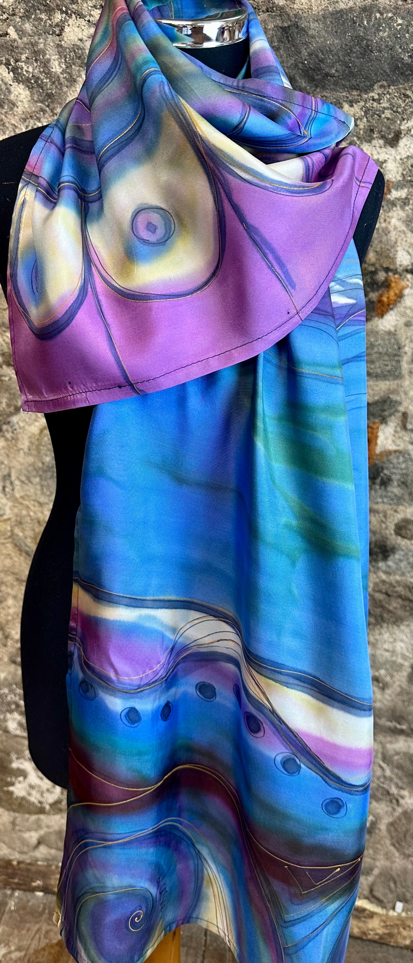 Lorshadesign Handpainted silk scarf collection