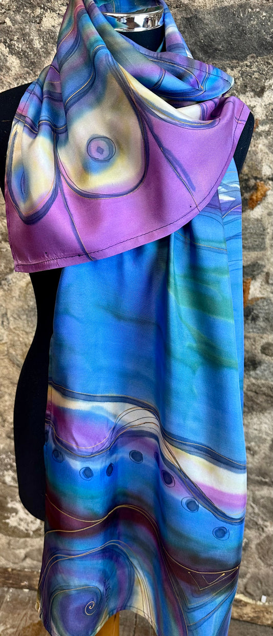 Lorshadesign Handpainted silk scarf collection