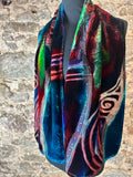 Lorshadesign Handpainted Devore velvet scarf collection