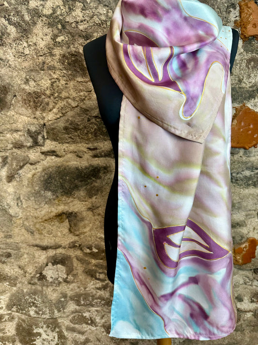 Lorshadesign Handpainted silk scarf collection