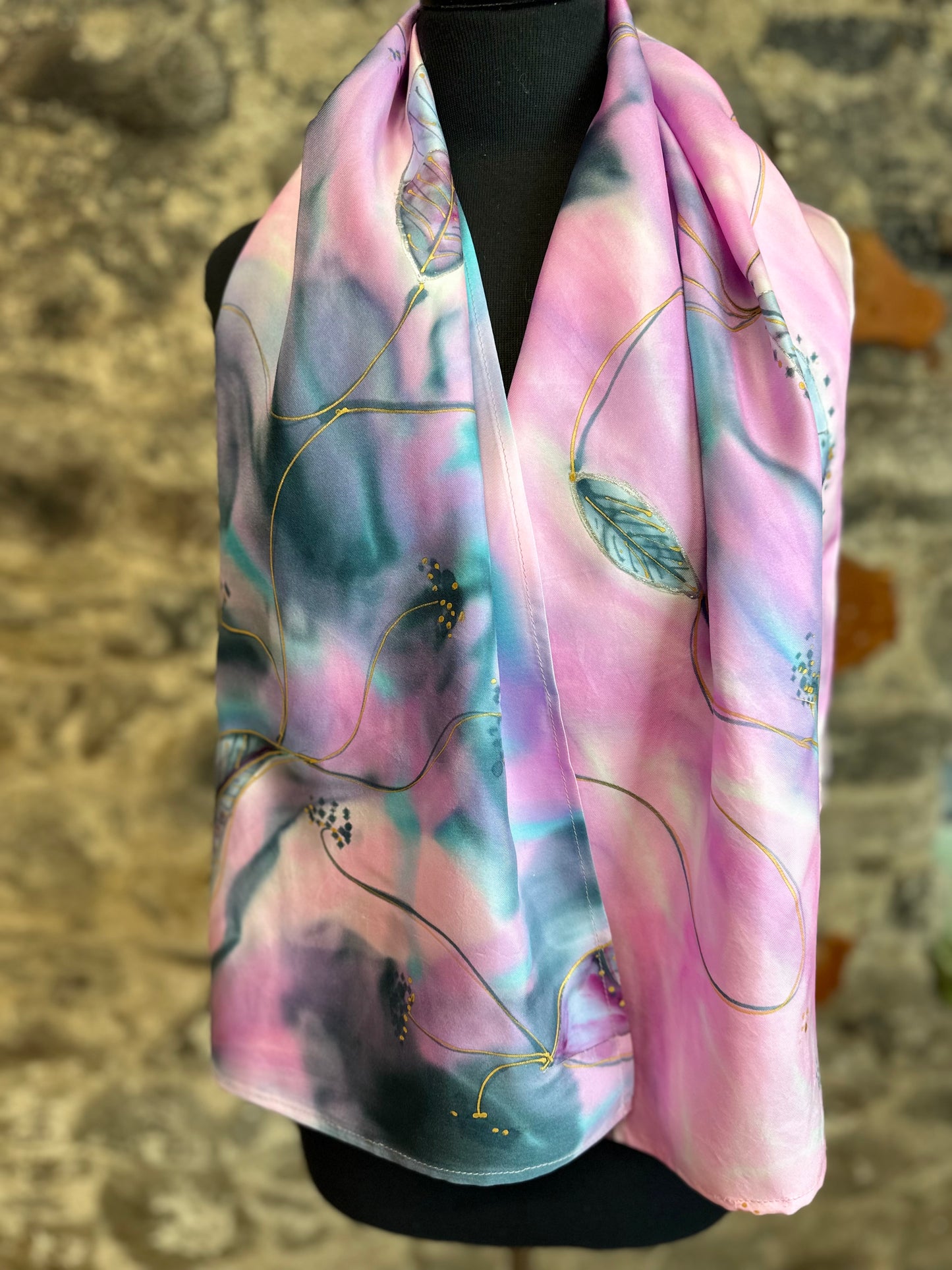 Lorshadesign Handpainted silk scarf collection