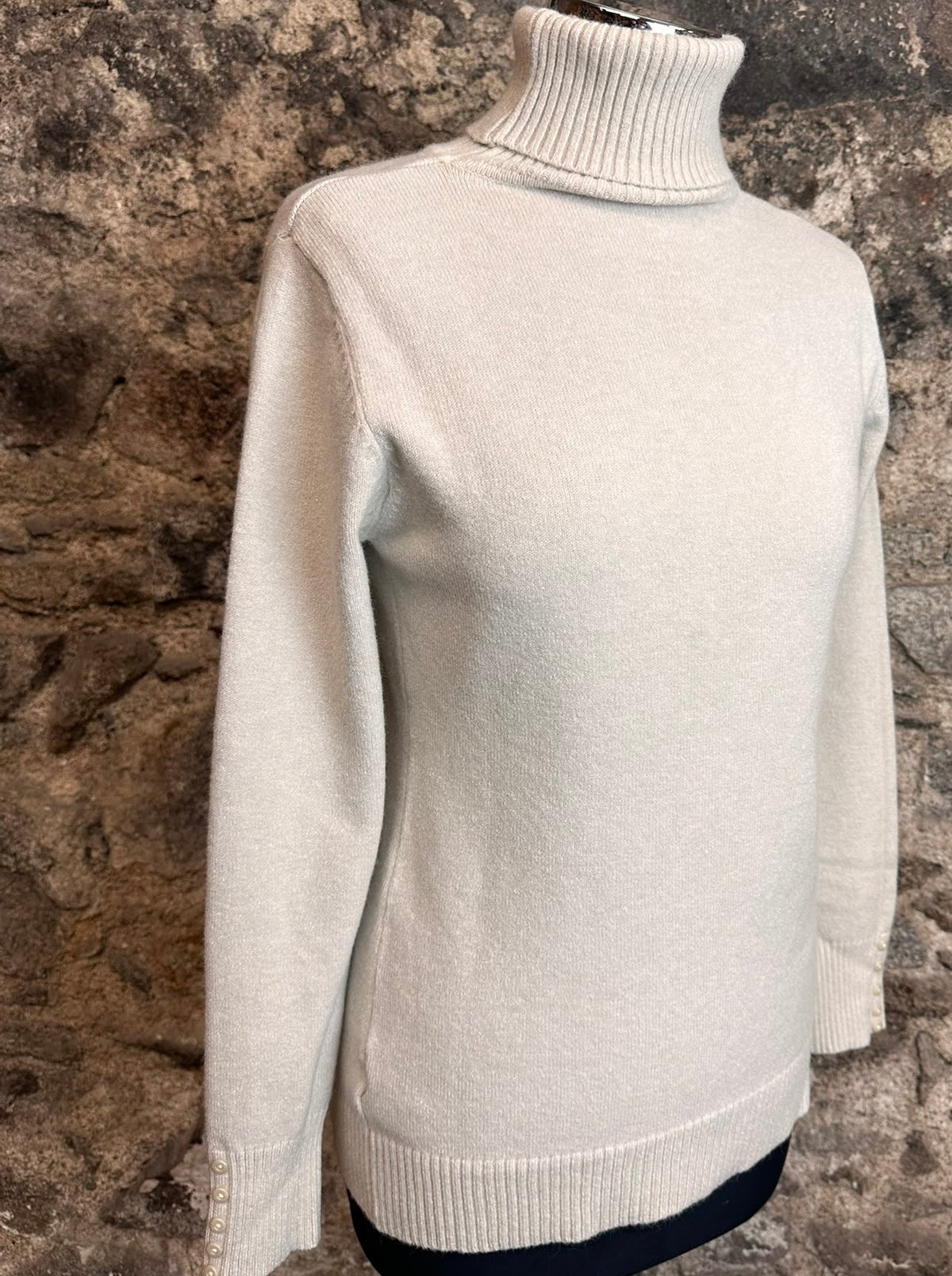 “Ciara “ supersoft high neck Italian knit mocha