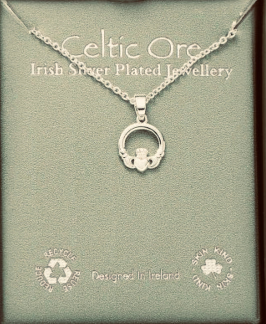 Elegant silver plated heritage claddagh collection
