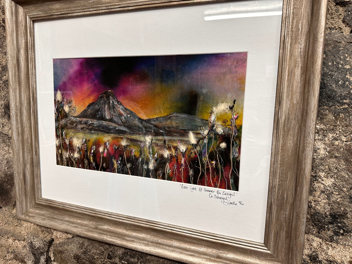 “Last light of summer on Errigal “ Ltd edition print