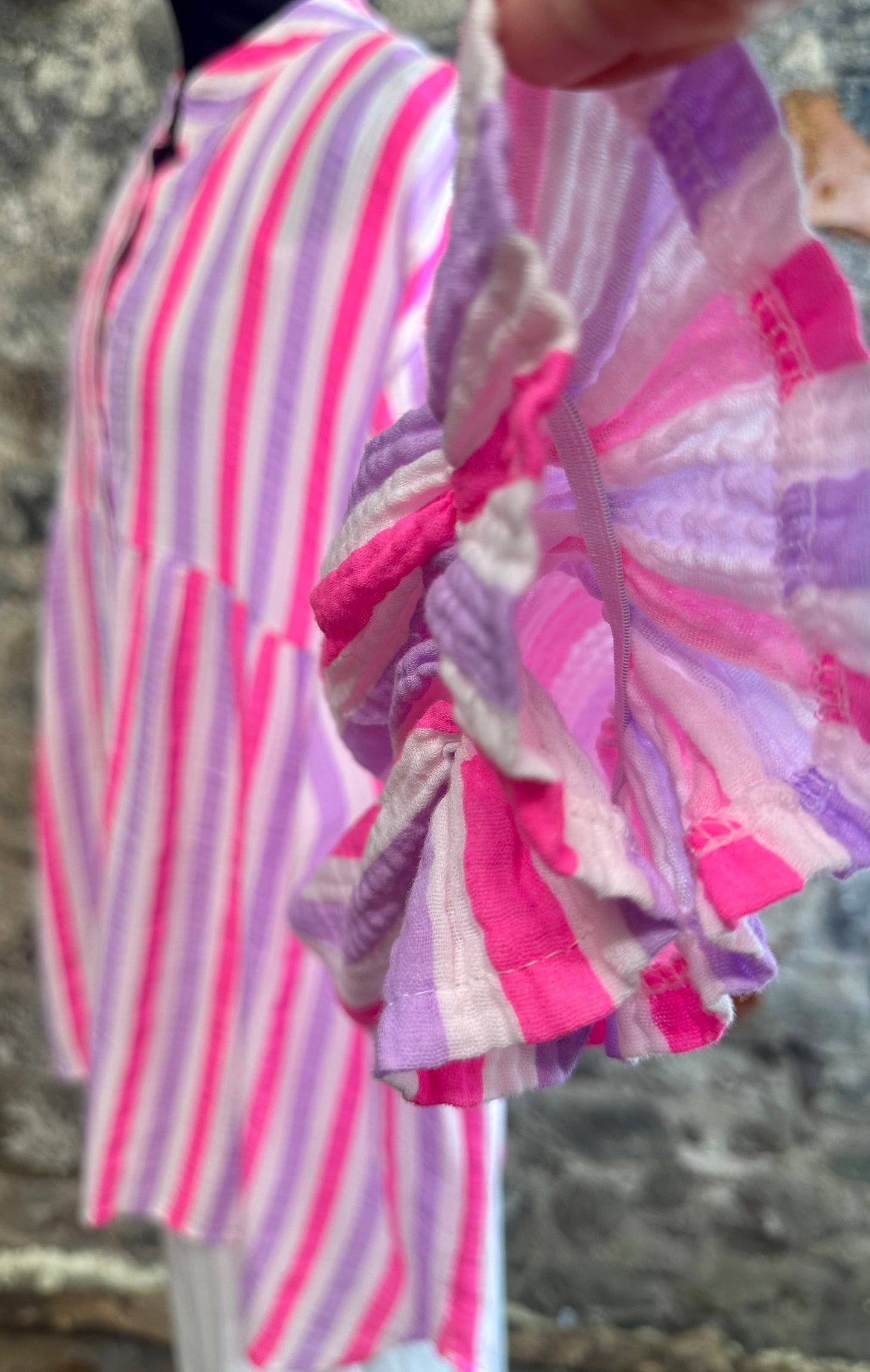 “Jill” Italian summer stripe tunic