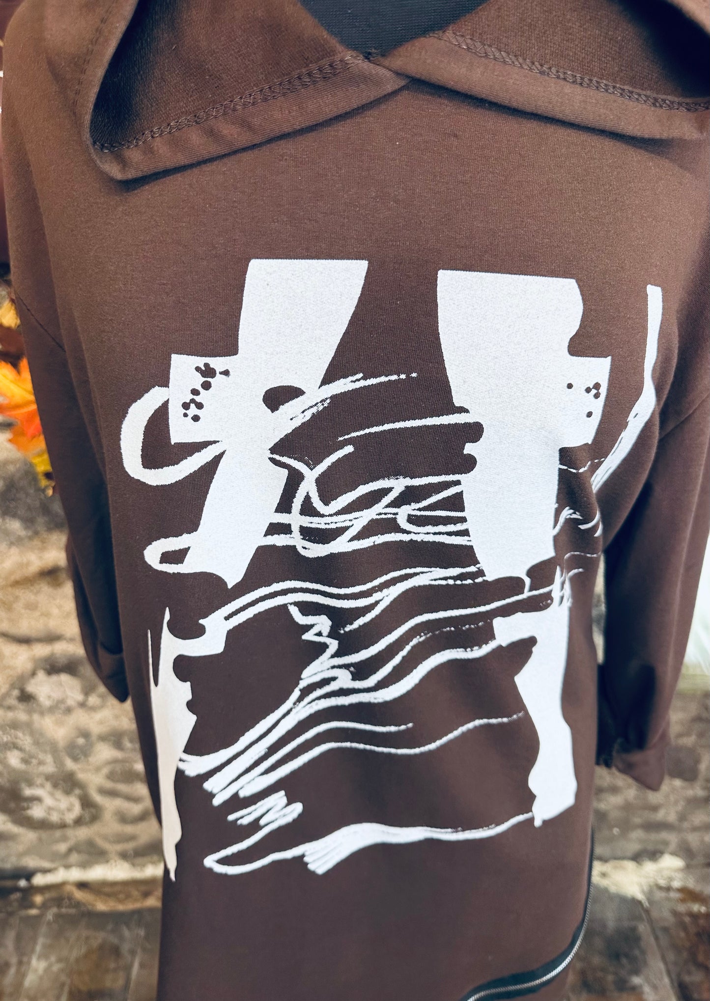 “Krissa “ chocolate brown Italian sweatshirt