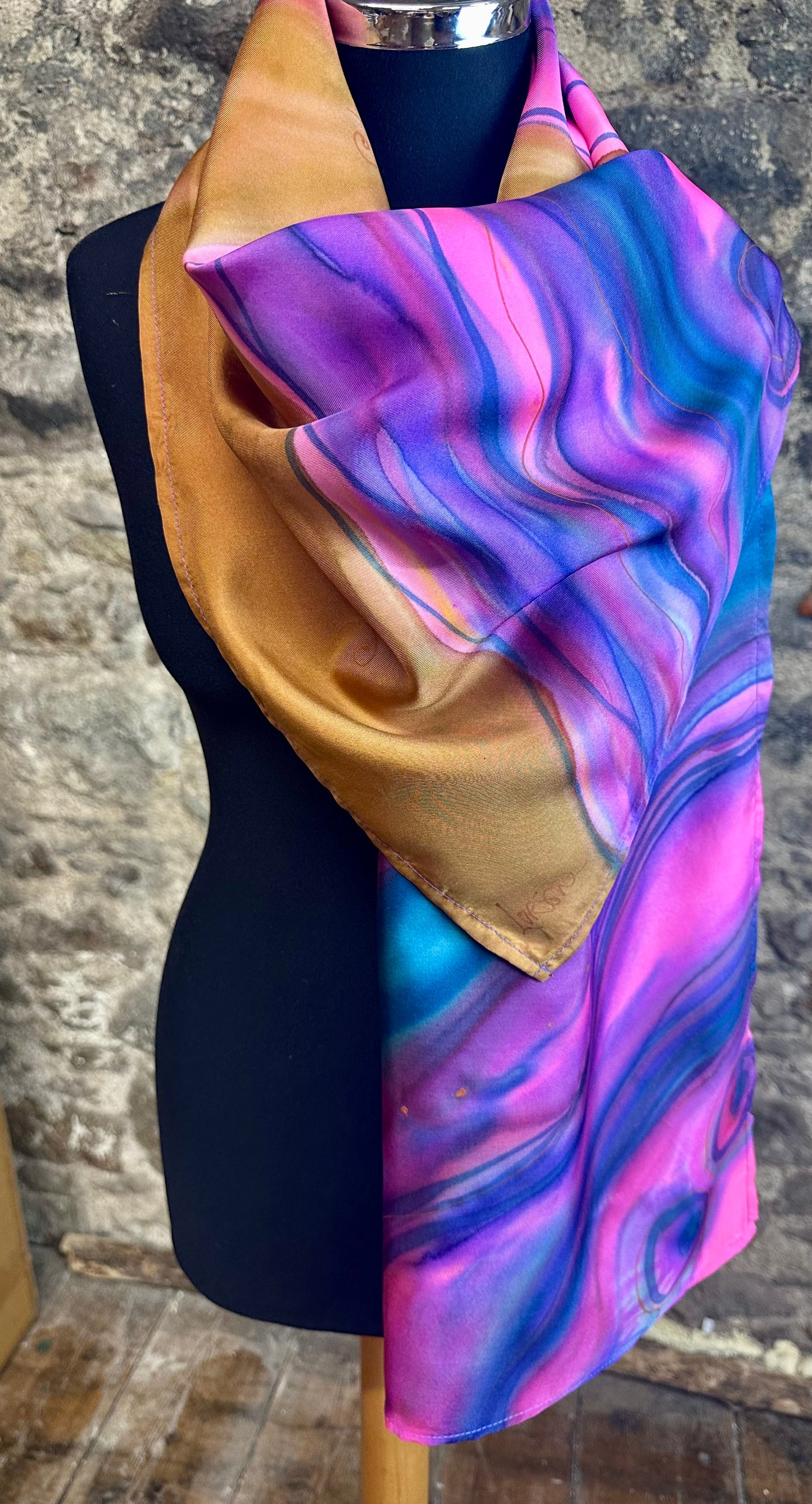 Lorshadesign Handpainted silk scarf collection