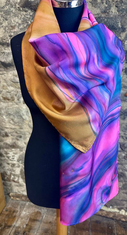 Lorshadesign Handpainted silk scarf collection