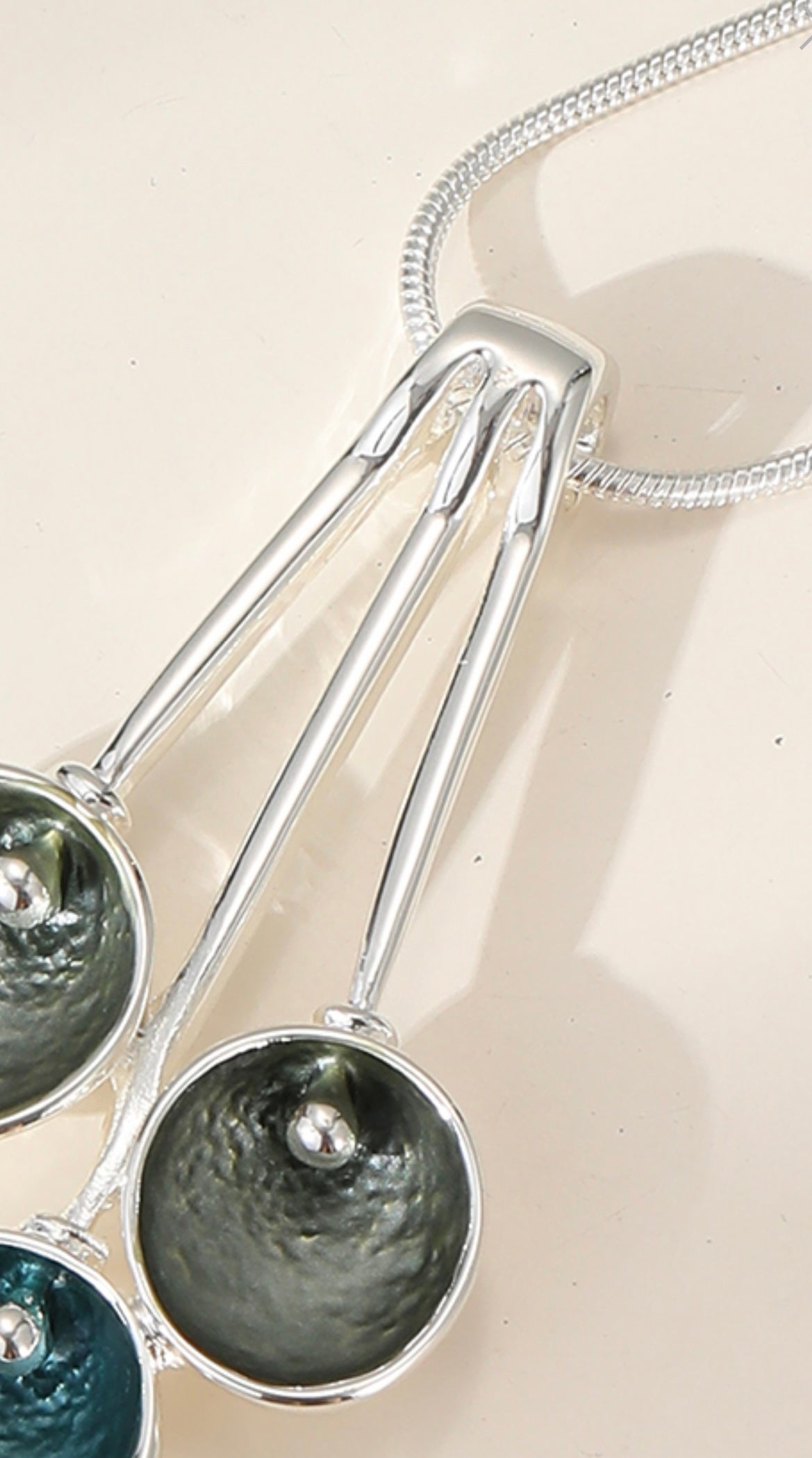 Statement style gift boxed teal neckpiece ( matching earrings available)