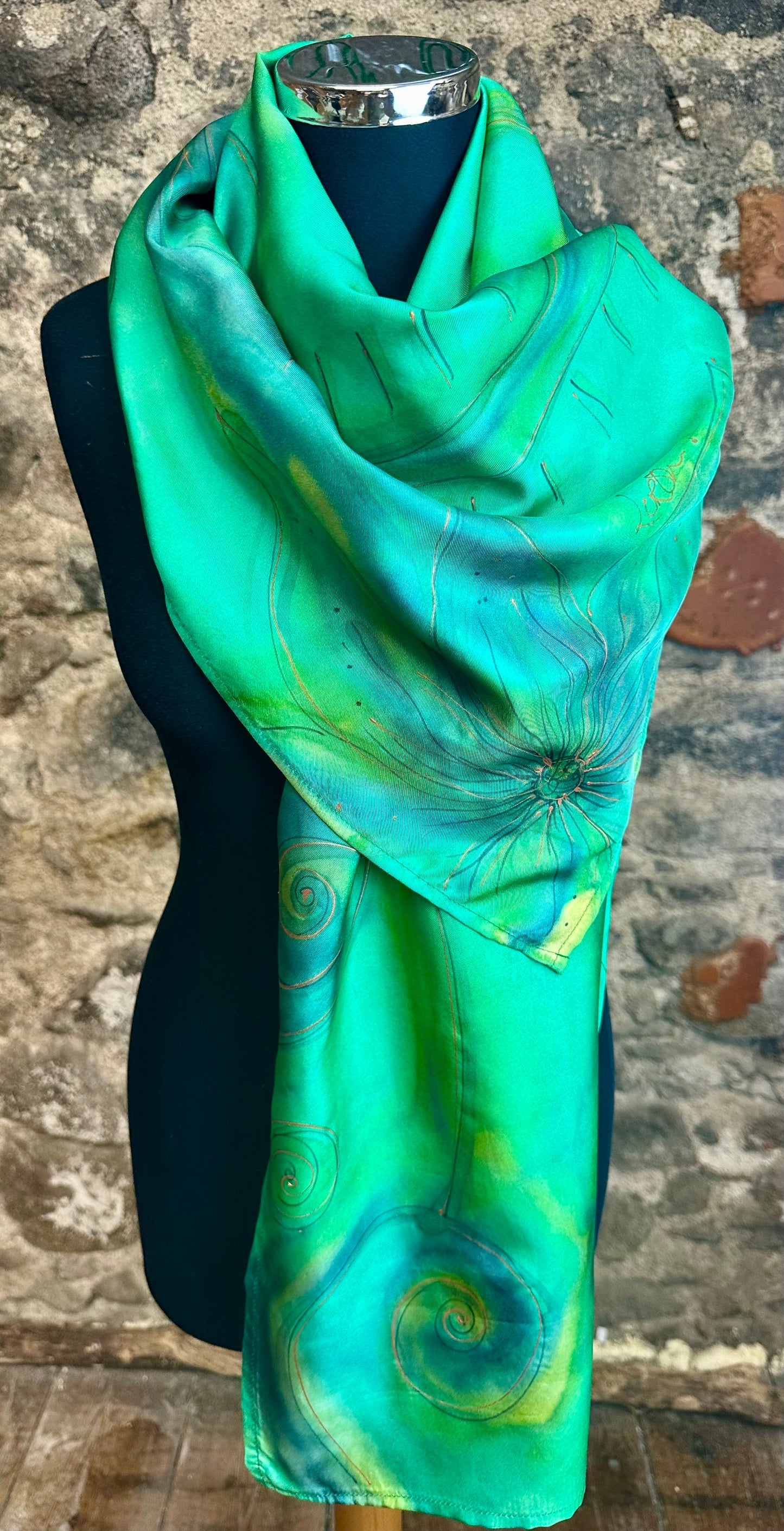 Lorshadesign Handpainted silk scarfs