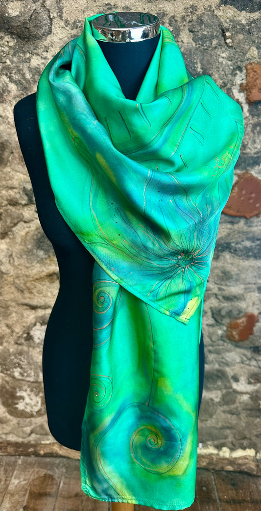 Lorshadesign Handpainted silk scarfs