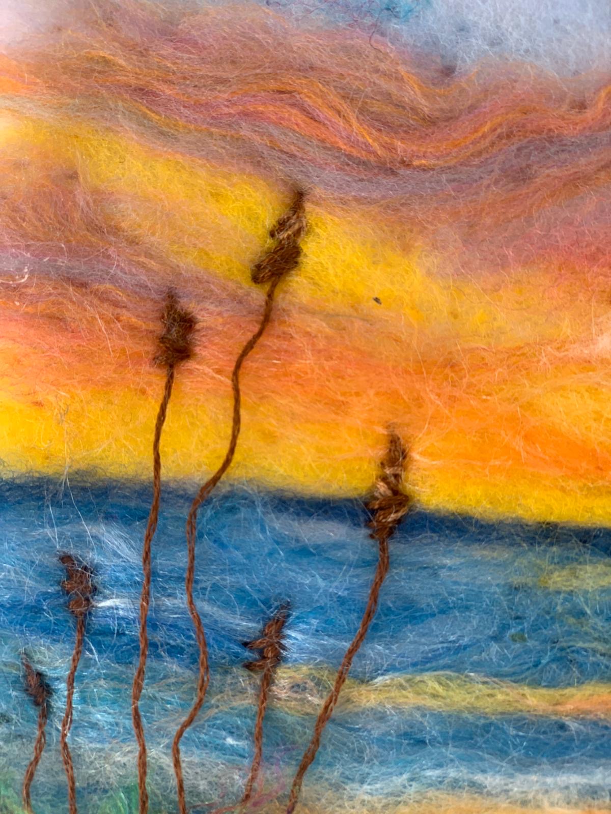 “Foot prints in the sand “ by Christine Magee