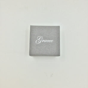 Grey resin stud earrings