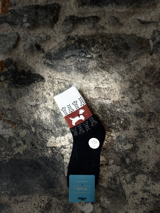 Cosey bestie westie wool walking socks