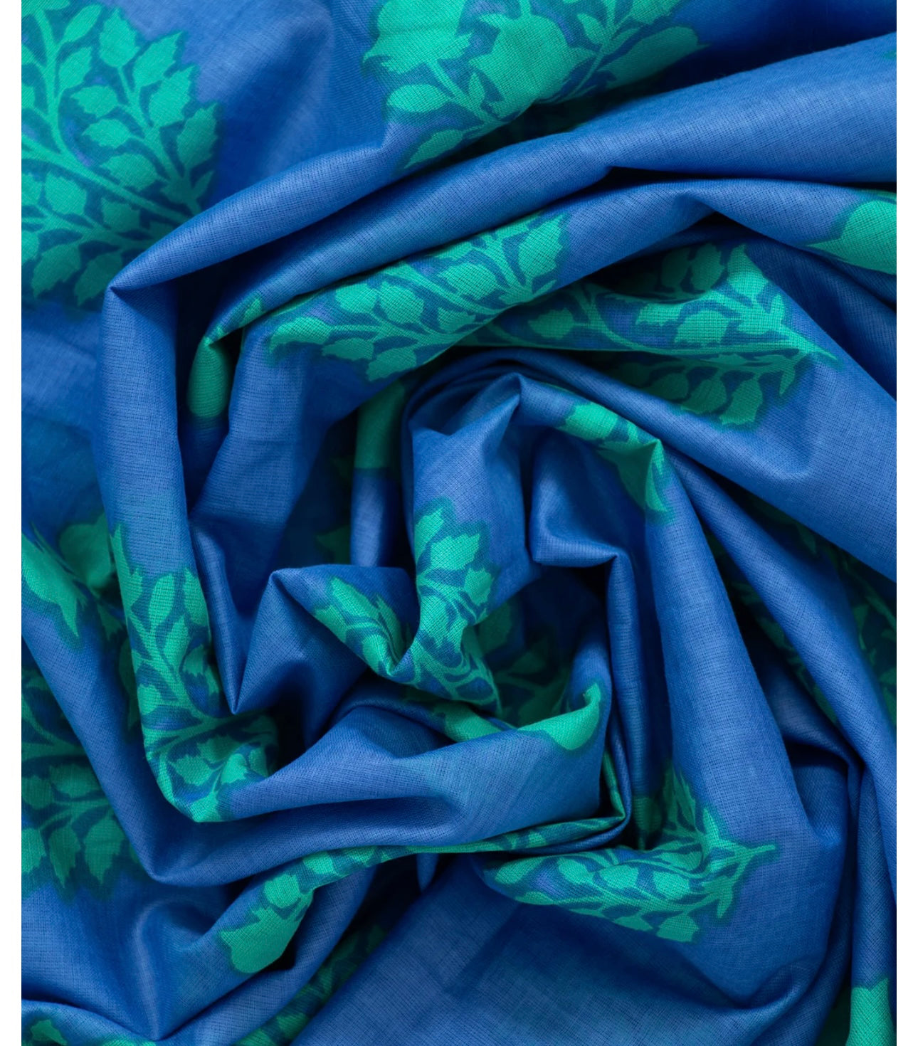 Beautiful cotton jade and sapphire blue wrap