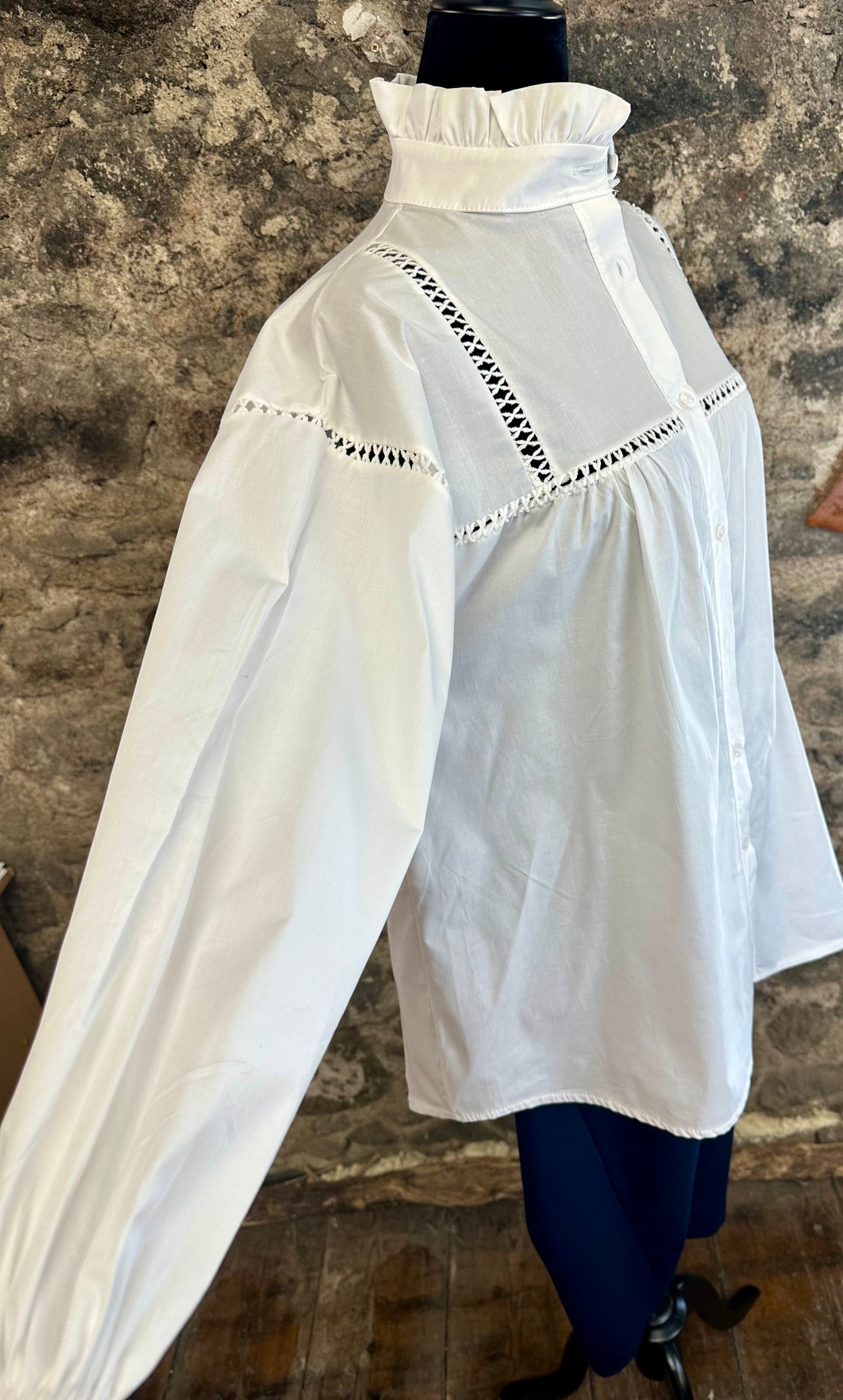 “Annabelle “ ivory pilgrim Italian shirt