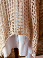 “Paulina” Ivory Italian loose weave tunic