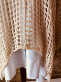 “Paulina” Ivory Italian loose weave tunic