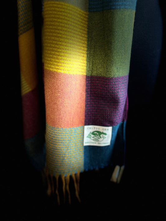 Irish design super rainbow patchwork  soft large wrap