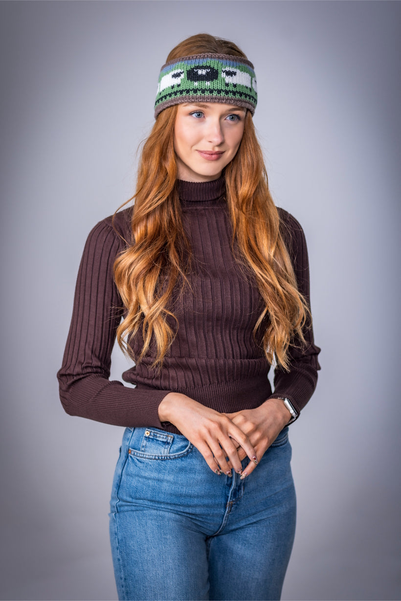 Sheep fair isle headband