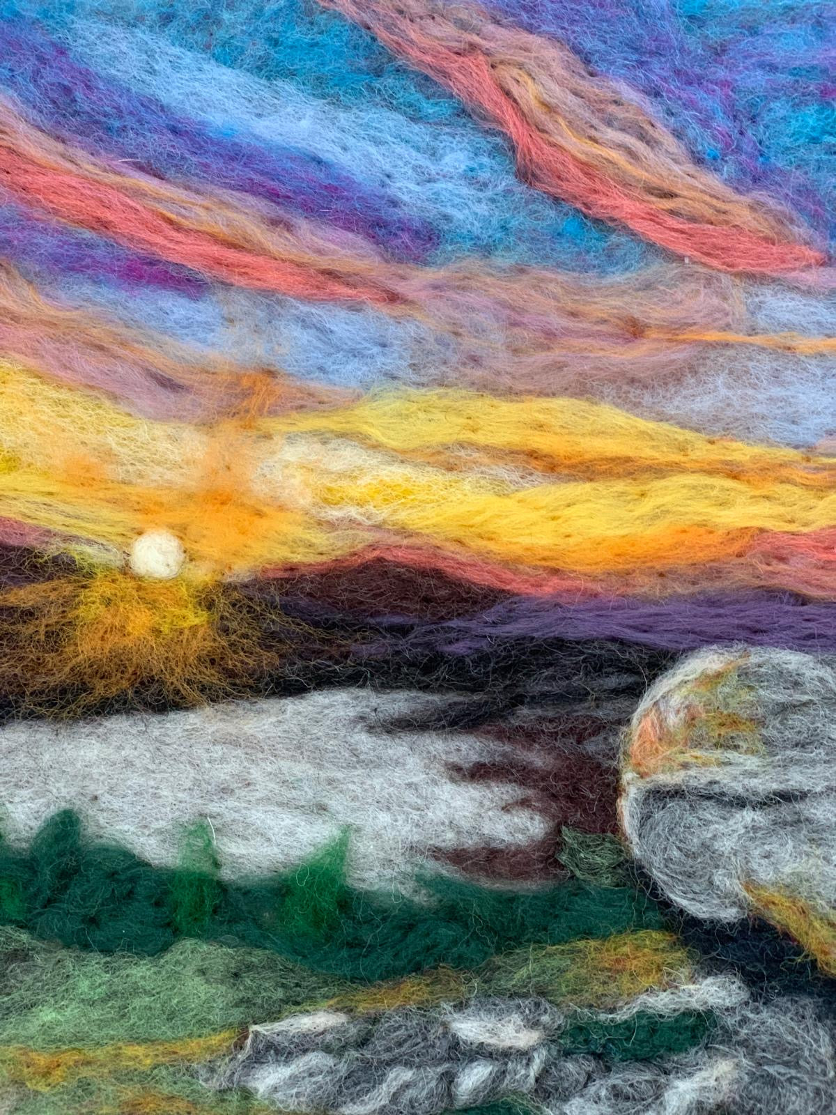 Golden sky over Cloughmore stone rostrevor County Down