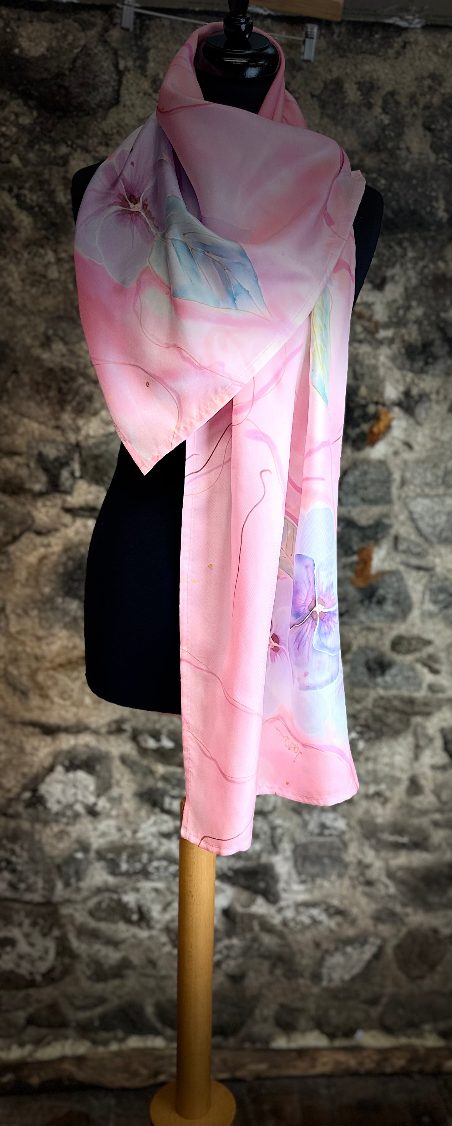 Lorshadesign Handpainted silk scarf collection