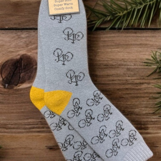 For him ..cosey bicycle socks