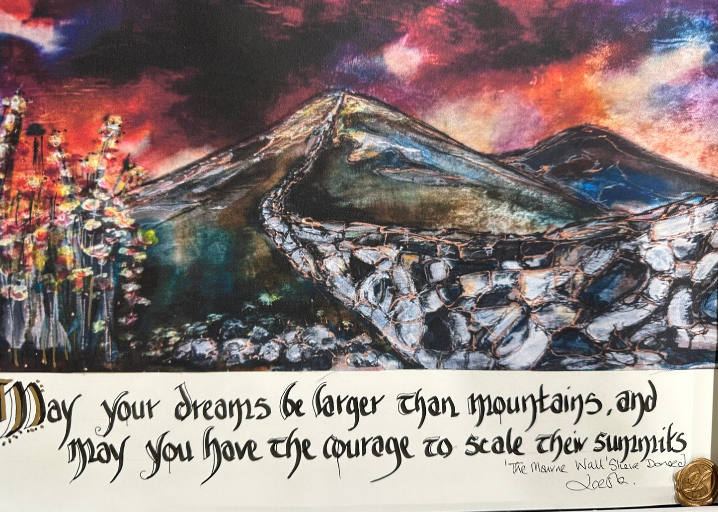 May your dreams …the Mourne wall