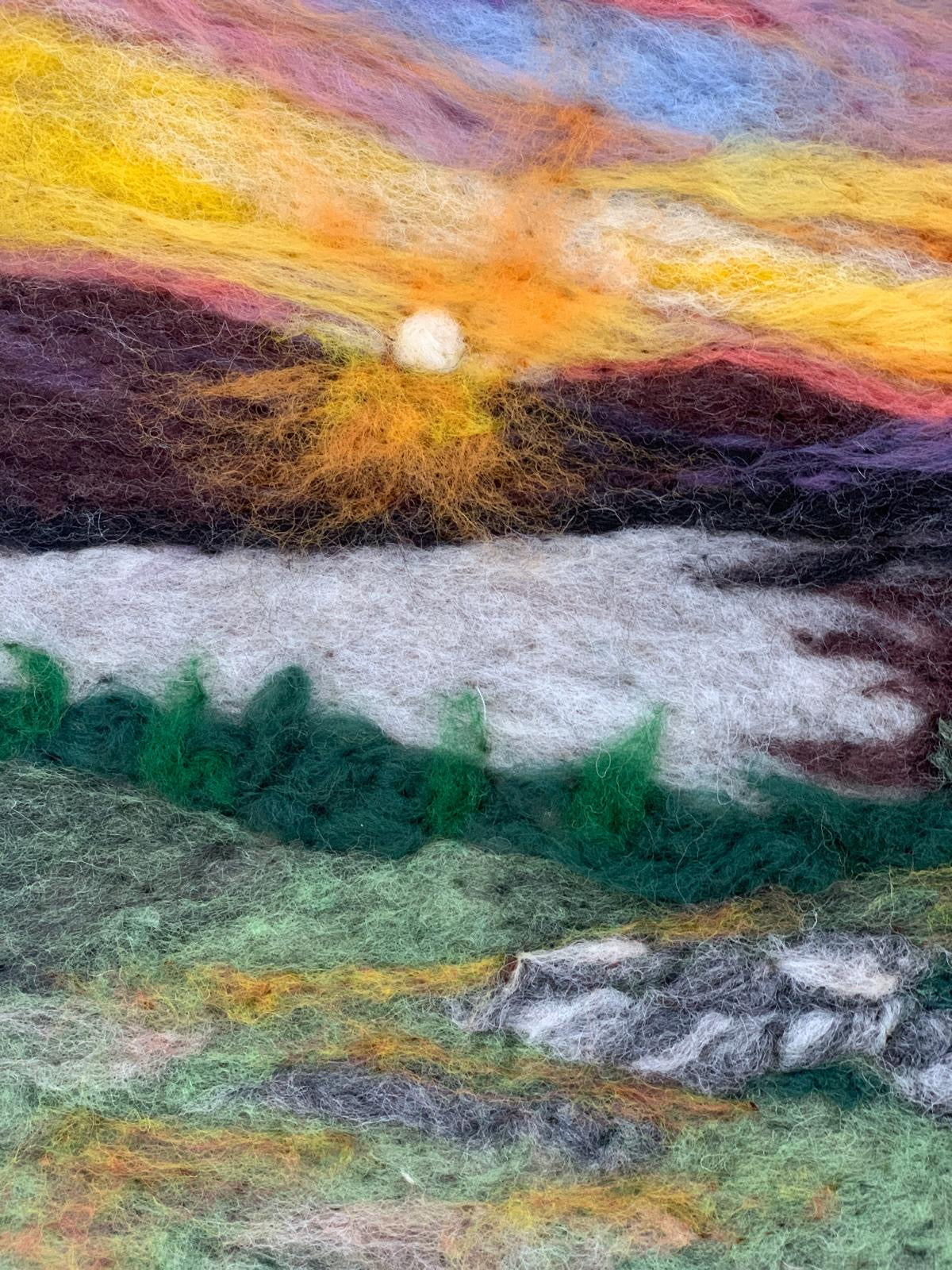 Golden sky over Cloughmore stone rostrevor County Down