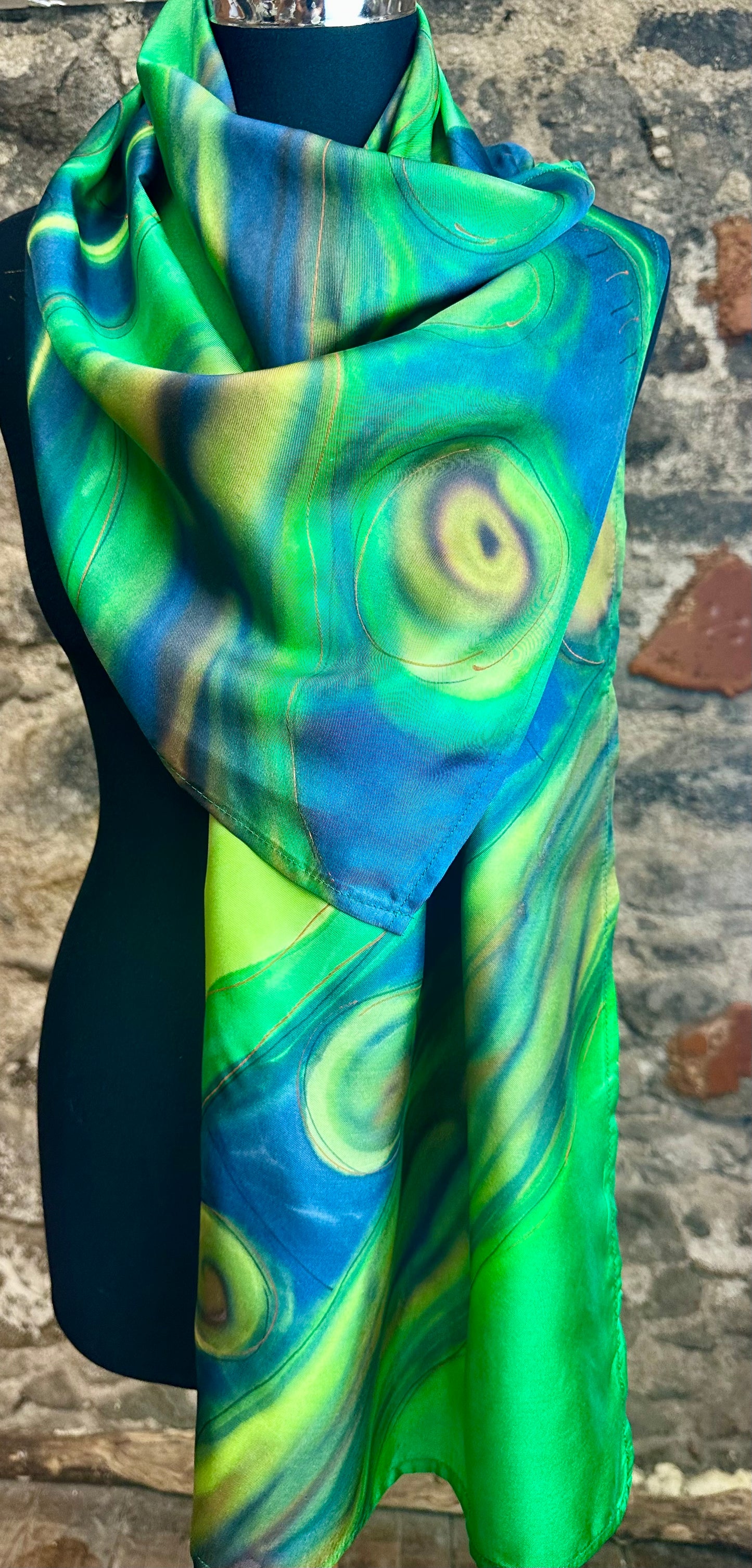 Lorshadesign Handpainted silk scarfs