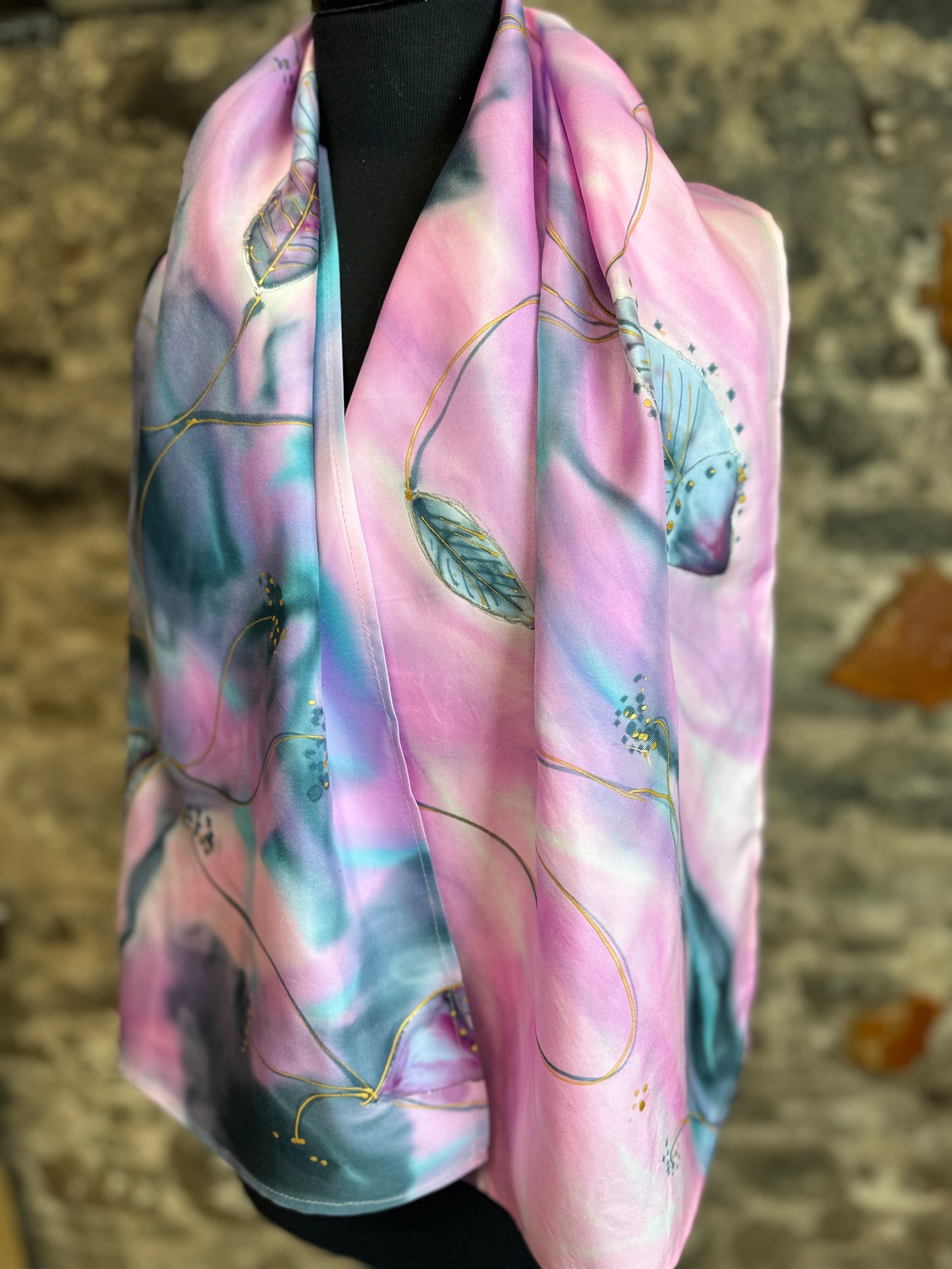 Lorshadesign Handpainted silk scarf collection