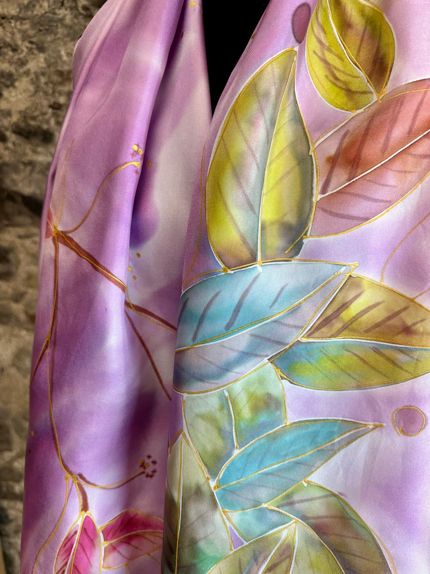 Lorshadesign Handpainted silk scarf collection