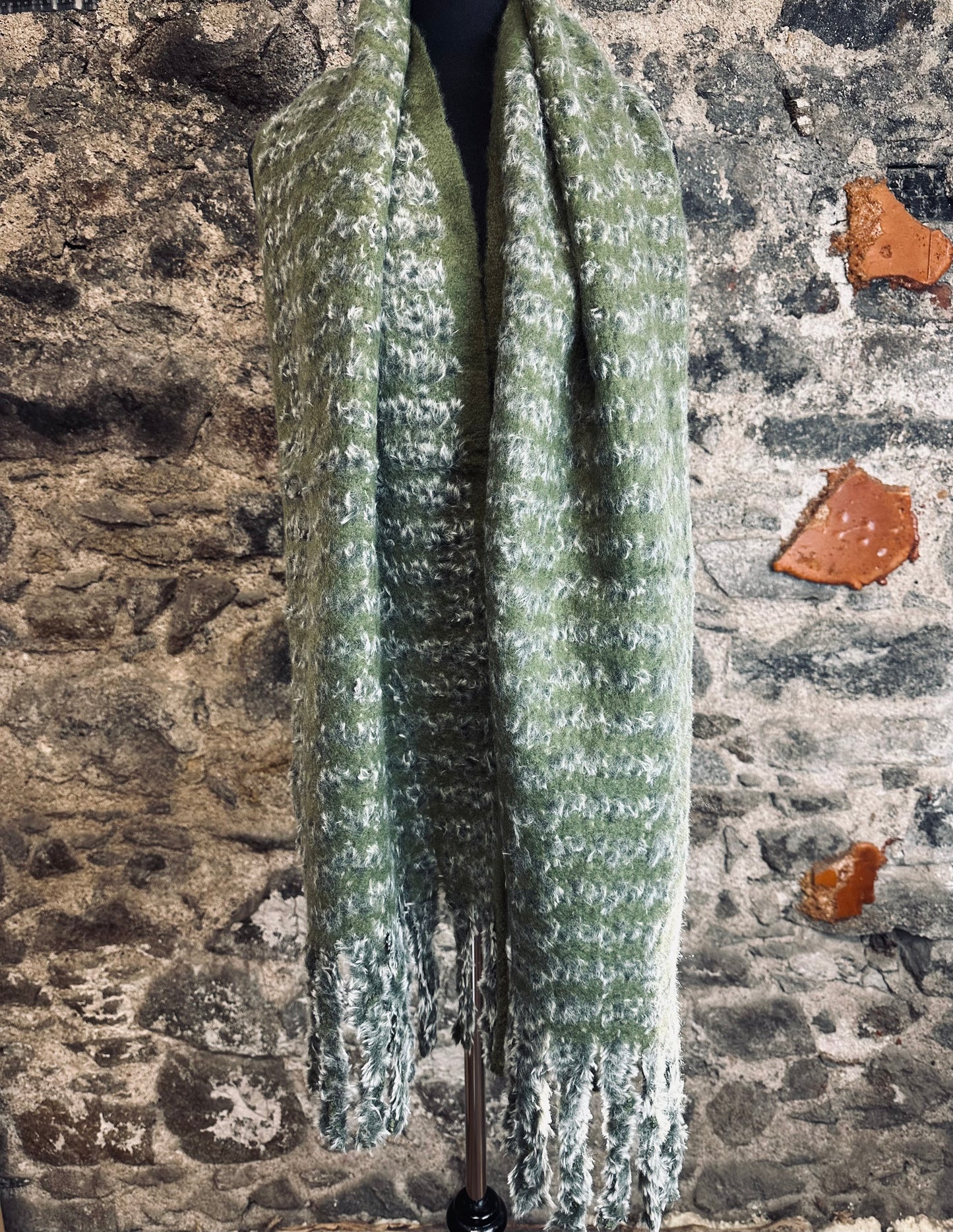 Cosey super soft forest green wrap