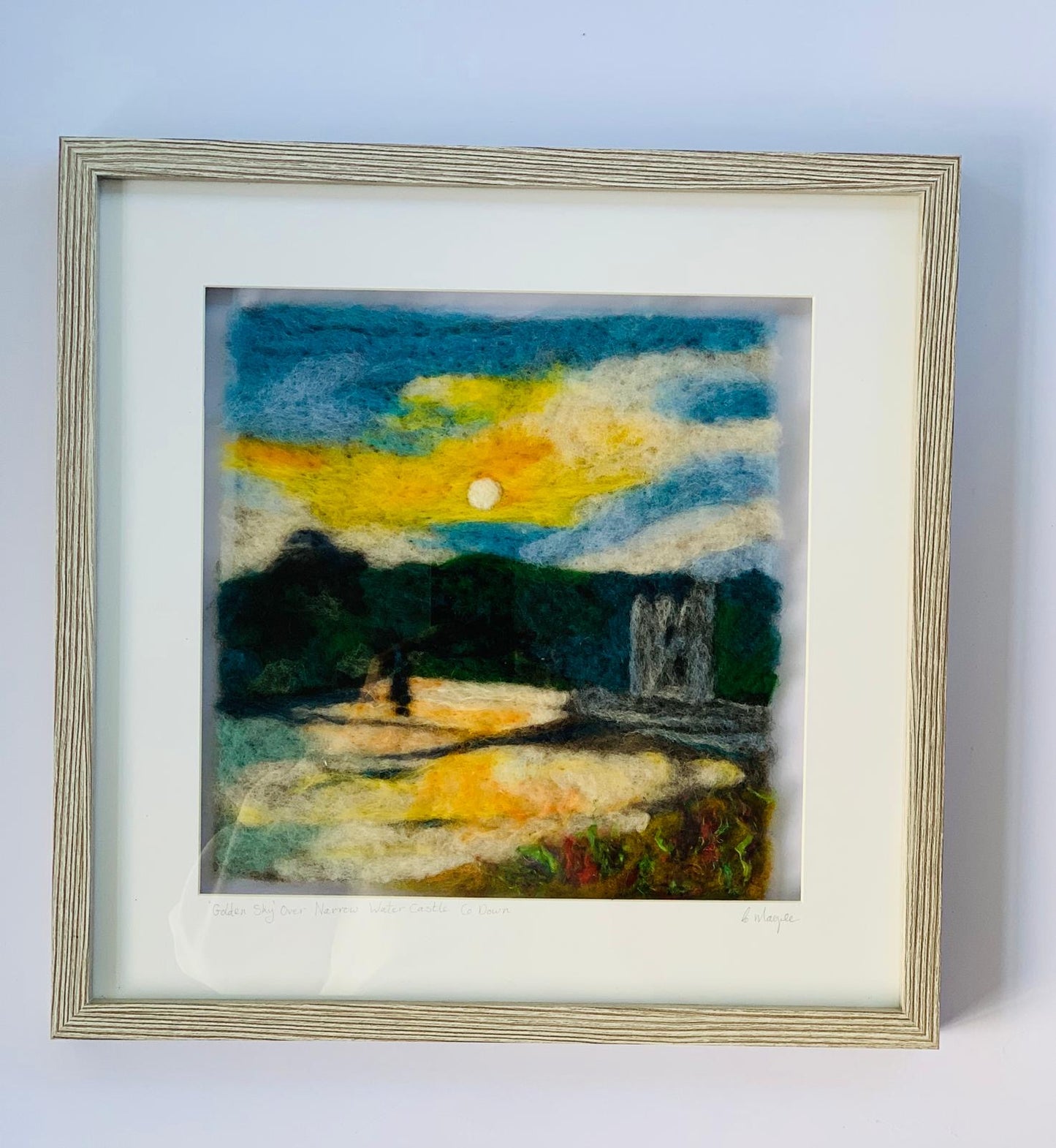 “ golden sky over narrow water castle “ County Down Northern Ireland