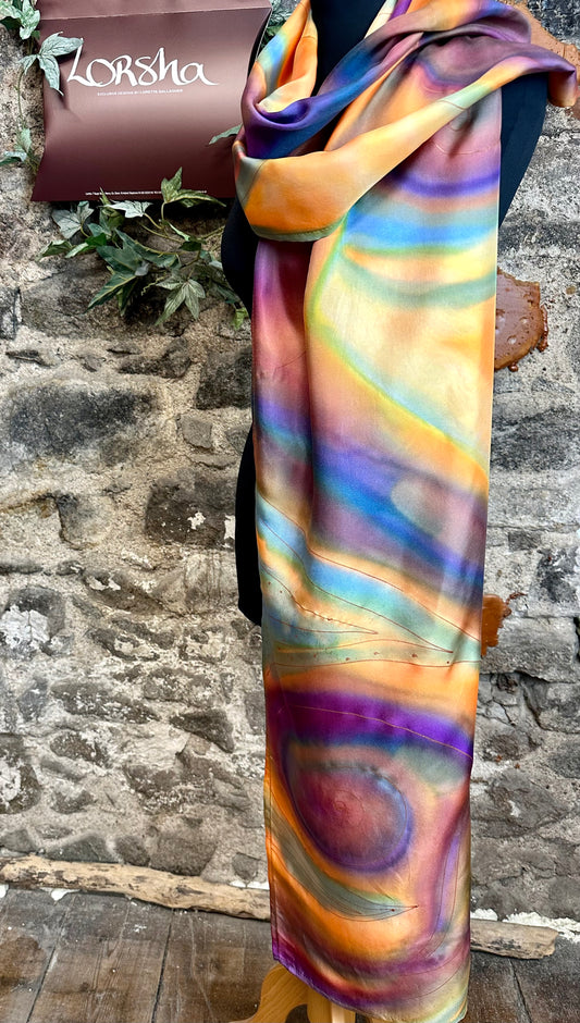 Lorshadesign Handpainted silk scarf collection