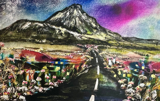“The quiet road “ mount Errigal county Donegal ..Lorsha Ltd edition print collection