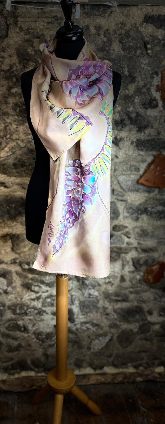 Lorshadesign Handpainted silk scarfs
