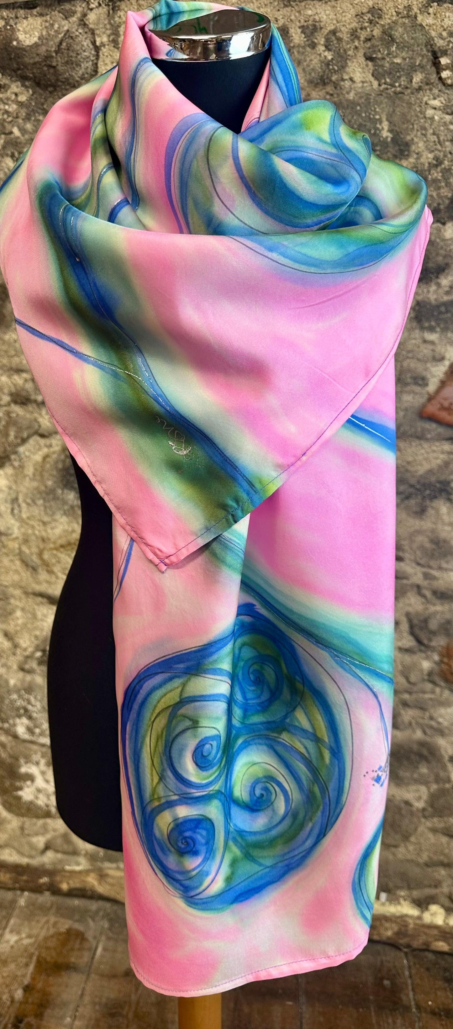 Lorshadesign Handpainted silk scarfs