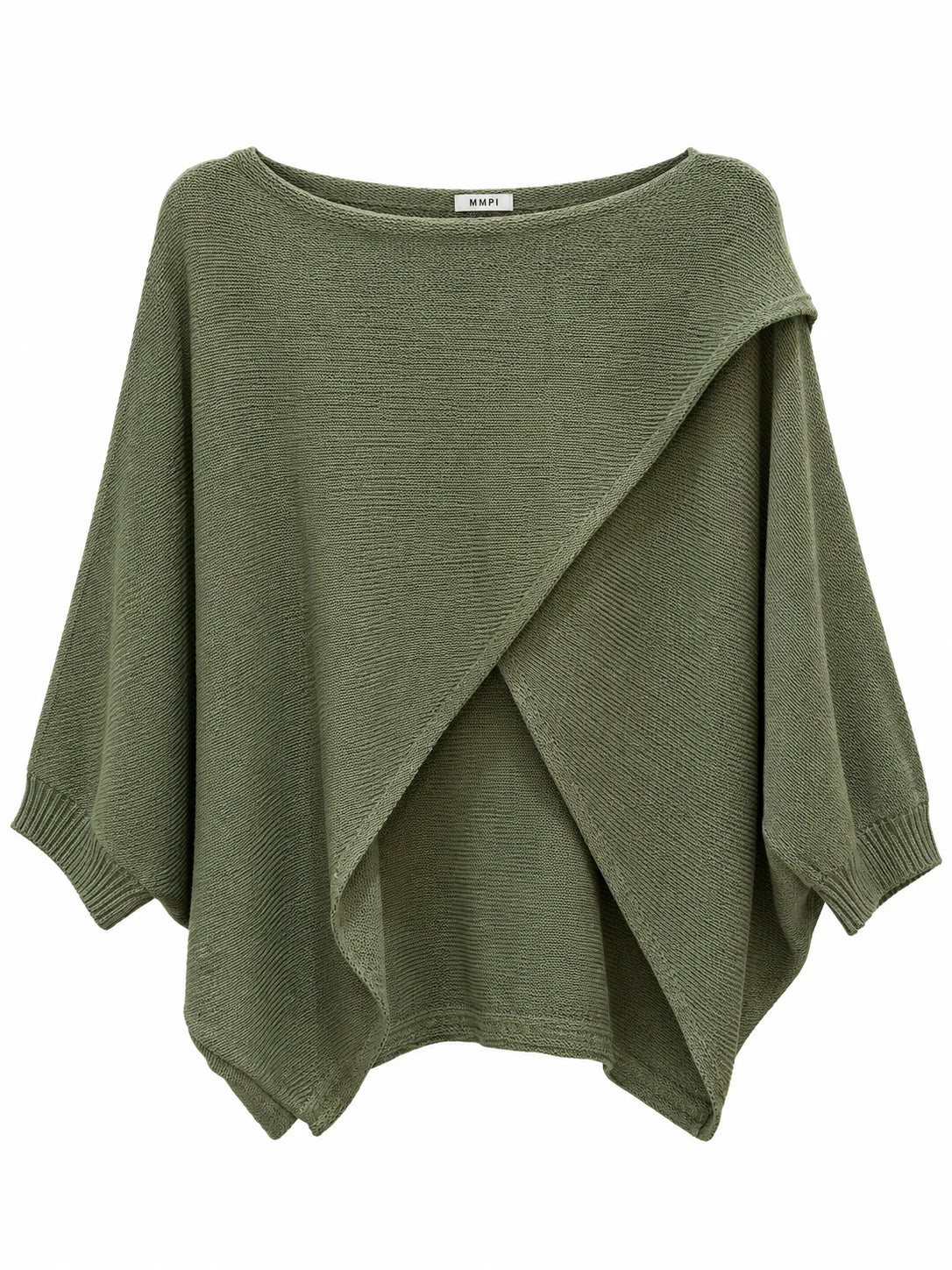 Sadie ..forest green Italian crossover knit