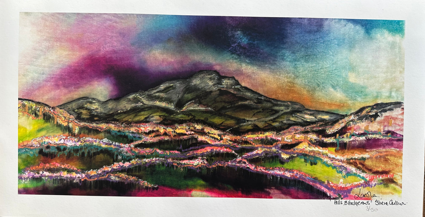 Unframed “ hillsides and hedgerows “ Slieve Gullion County Armagh prints