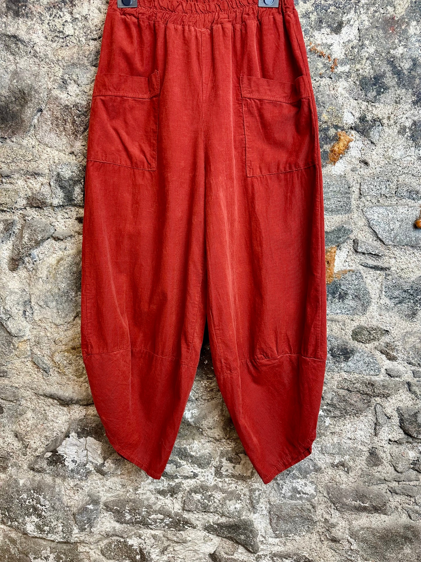 “Toni “ terracotta pin corduroy Italian cullottes