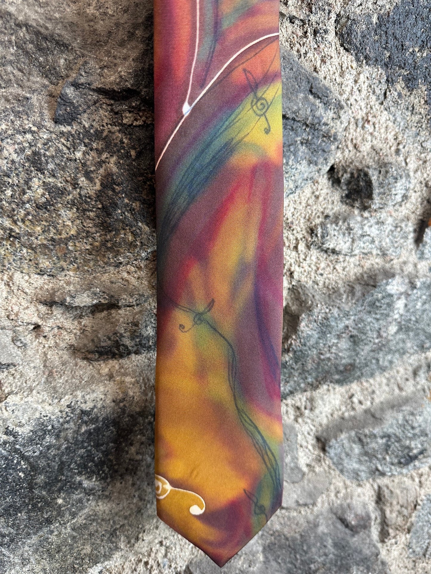 Lorshadesign Handpainted silk tie collection